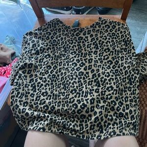 Leopard shirt size small wild fable
